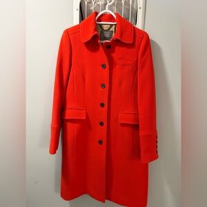 J. Crew Vibrant Red Coat